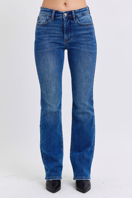 Chill-Proof Mid-Rise Bootcut Judy Blue Jeans with Thermal Lining