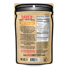 Load image into Gallery viewer, Peanut Butter Crunch Gourmet Toffee Pouch