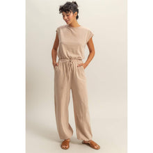 Load image into Gallery viewer, Coastal Ease Cotton Jumpsuit