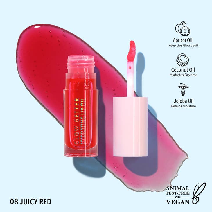 Glow Getter Hydrating Lip Oil in Juicy Red
