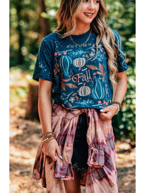 Autumn Market Bleached Graphic Tee