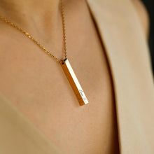 Load image into Gallery viewer, Personalized Engraved Bar Necklace