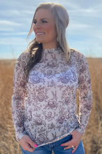 Load image into Gallery viewer, Cottontail Garden Mesh Top
