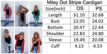 Load image into Gallery viewer, Stripe Miley Dot Cardigan In Camel