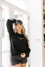 Load image into Gallery viewer, Ampersand University Pullover in Classic Black
