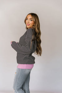 Ampersand University Pullover in First Kiss