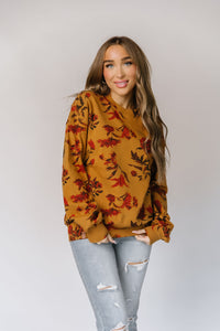 Ampersand University Pullover in Fall Bouquet