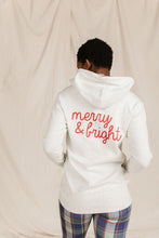 Load image into Gallery viewer, Ampersand Merry &amp; Bright Full Zip Hoodie