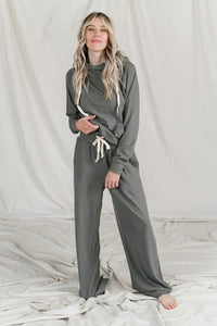 Ampersand Performance Fleece Free Time Wide Leg Pants in Wanderlust