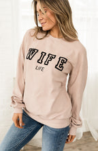 Load image into Gallery viewer, Ampersand University Pullover in Wife Life