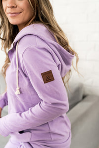 Ampersand Performance Fleece Wisteria Full Zip Hoodie