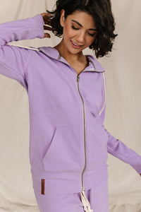 Ampersand Performance Fleece Wisteria Full Zip Hoodie