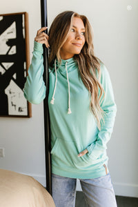 Ampersand Aqua Double Hoodie