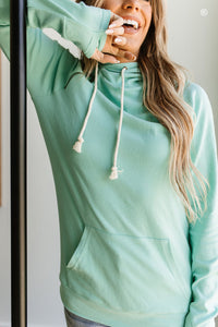 Ampersand Aqua Double Hoodie