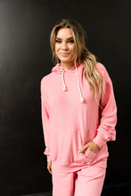 Load image into Gallery viewer, Ampersand Performance Fleece University Hoodie in Pink Tulip