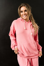 Load image into Gallery viewer, Ampersand Performance Fleece University Hoodie in Pink Tulip