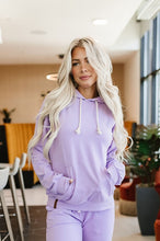 Load image into Gallery viewer, Ampersand Performance Fleece University Hoodie in Wisteria