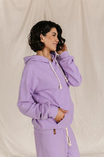 Load image into Gallery viewer, Ampersand Performance Fleece University Hoodie in Wisteria