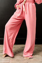 Load image into Gallery viewer, Ampersand Performance Fleece Free Time Wide Leg Pants in Pink Tulip