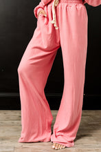 Load image into Gallery viewer, Ampersand Performance Fleece Free Time Wide Leg Pants in Pink Tulip