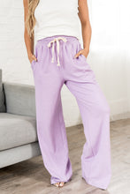 Load image into Gallery viewer, Ampersand Performance Fleece Free Time Wide Leg Pants in Wisteria