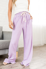 Load image into Gallery viewer, Ampersand Performance Fleece Free Time Wide Leg Pants in Wisteria