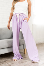 Load image into Gallery viewer, Ampersand Performance Fleece Free Time Wide Leg Pants in Wisteria