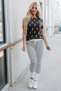 Ampersand Tee in Candy Corn Cutie