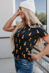 Ampersand Tee in Candy Corn Cutie