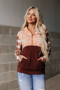 Ampersand Hello Autumn Halfzip Hoodie