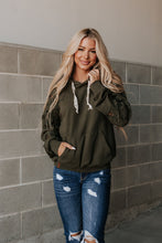 Load image into Gallery viewer, Ampersand University Hoodie Love Story in Olive