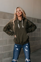 Load image into Gallery viewer, Ampersand University Hoodie Love Story in Olive