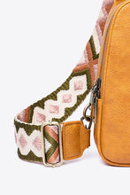 Load image into Gallery viewer, Random Pattern Adjustable Strap PU Leather Sling Bag