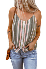 Load image into Gallery viewer, Striped Buttoned Cami
