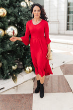 Load image into Gallery viewer, Cloudy Skies Dress in Crimson