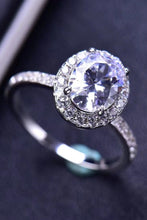 Load image into Gallery viewer, 2 Carat Moissanite Platinum-Plated Ring