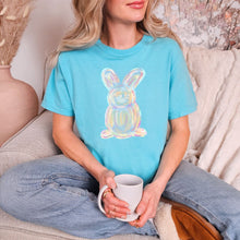 Load image into Gallery viewer, PREORDER: Watercolor Bunny Graphic Tee in Lagoon