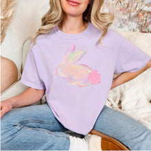 Load image into Gallery viewer, PREORDER: Watercolor Bunny Graphic Tee in Orchid