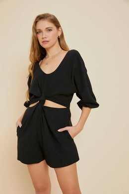 ER1062- Black & Dusty Pink