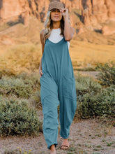 Load image into Gallery viewer, Double Take  V-Neck Sleeveless Jumpsuit with Pocket