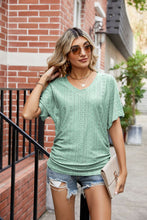 Load image into Gallery viewer, Flutter Sleeve Eyelet Gathered Detail Top