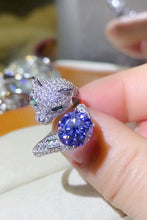 Load image into Gallery viewer, 2 Carat Moissanite Adjustable Animal Bypass Ring