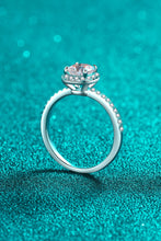 Load image into Gallery viewer, 1 Carat Moissanite 925 Sterling Silver Halo Ring