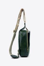 Load image into Gallery viewer, Random Pattern Adjustable Strap PU Leather Sling Bag