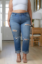 Load image into Gallery viewer, Artemis High Rise Distressed Straight Jeans
