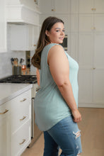 Load image into Gallery viewer, Trust Me V-Neck Tank in Dusty Green