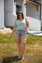 Load image into Gallery viewer, Trust Me V-Neck Tank in Dusty Green