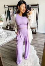 Load image into Gallery viewer, PREORDER: Full Length Cropped Lounge Set in Four Colors