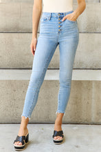 Load image into Gallery viewer, Button Fly Raw Hem Judy Blue Jeans