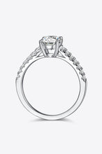 Load image into Gallery viewer, 1 Carat Moissanite 925 Sterling Silver Side Stone Ring